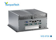 MIS-8706 Tamamı Alüminyum Fansız Gömülü Kutu IPC Kartına Monte I7 ​​3520M CPU Çift Ağ 6 Serisi 6 USB 1 PCI Uzantısı