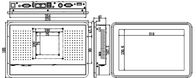 10.1 İnç Endüstriyel Dokunmatik Panel PC Kapasitif Ekran J1900 3805U CPU 2LAN İnce Tasarım