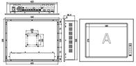 IPPC-1701T 17&quot; Endüstriyel PC Dokunmatik Ekran Monitör 1 Genişletilmiş Yuva Desteği I3 I5 I7 Masaüstü CPU