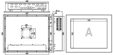 IPPC-1901T2 19&quot; Endüstriyel Dokunmatik Panel PC I3 I5 I7 U Serisi CPU Anakart Seçimi için
