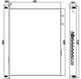 NSP-1962-2F Ağ Güvenlik Duvarı Donanımı 1U 6LAN IPC 6 Intel Giga LAN İsteğe Bağlı 2 Giga SFP