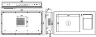 IPPC-1203KB 12.1&quot; Endüstriyel Dokunmatik Panel PC Entegre Klavye Kart Okuyucu Barkod Tarama Modülü