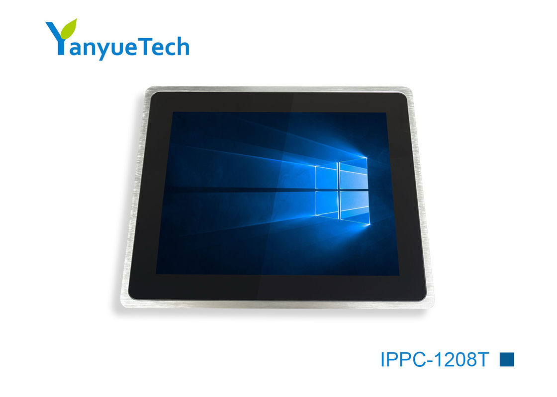 IPPC-1208T 12.1&quot; Fansız Dokunmatik Ekran PC Kapasitif Dokunmatik J1900 CPU Çift Ağ 2 Serisi 4 USB