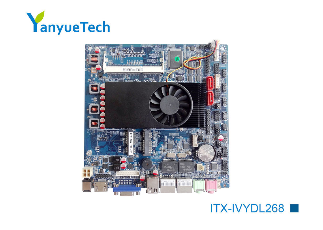 ITX-IVYDL268 Intel Itx Board Lehimli Yerleşik Intel IVY Bridge U Serisi I3 I5 I7 CPU 2 Bit