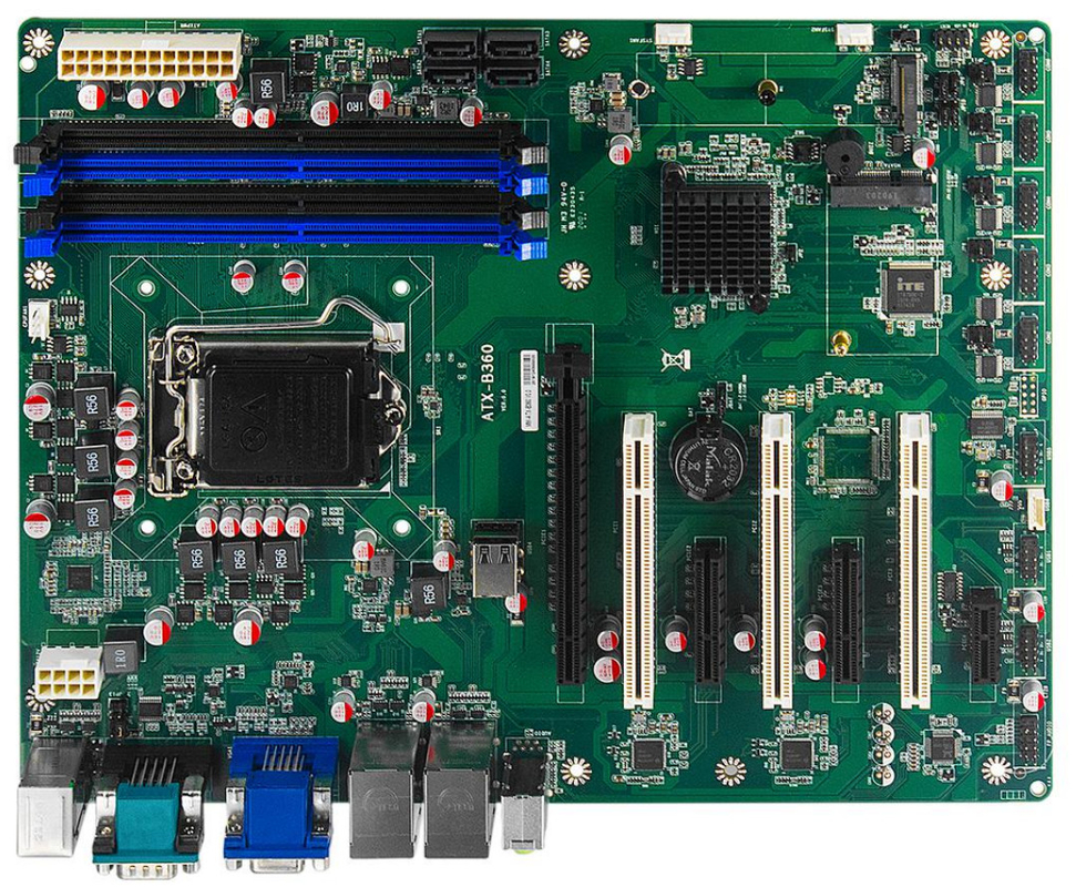 Endüstriyel ATX Anakart Intel PCH B360 Çip 2LAN 6COM VGA HDMI DP